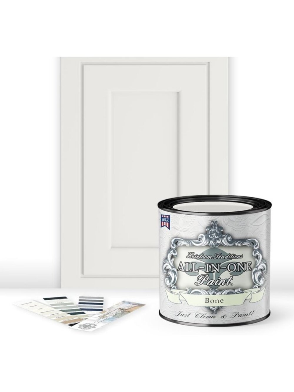 Versatile All-in-One Paint, Bone Color, Quart Size - Perfect for DIY Projects!